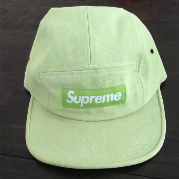 lime green supreme hat
